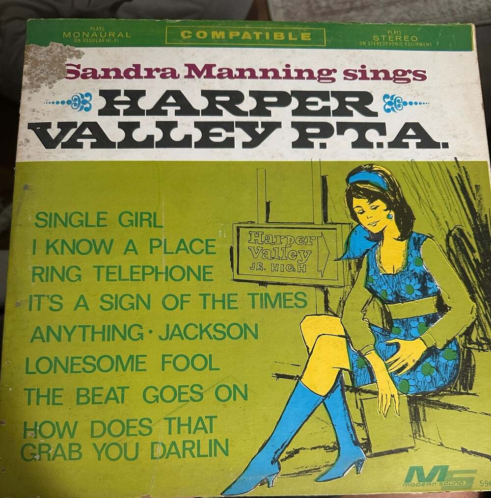 Sandra Manning Sings Harper Valley P.T.A. LP Vinyl Record